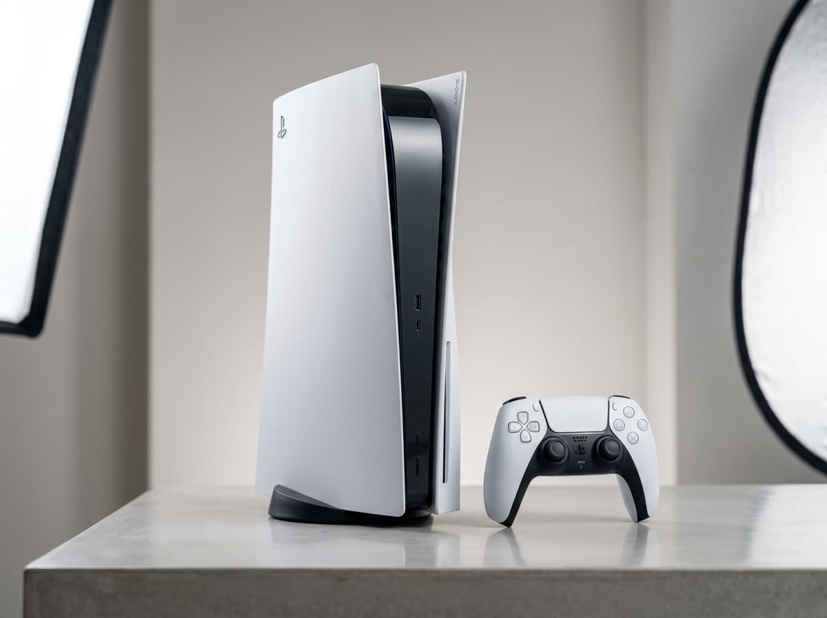 Sony PlayStation 5 კონსოლი და DualSense პულტი